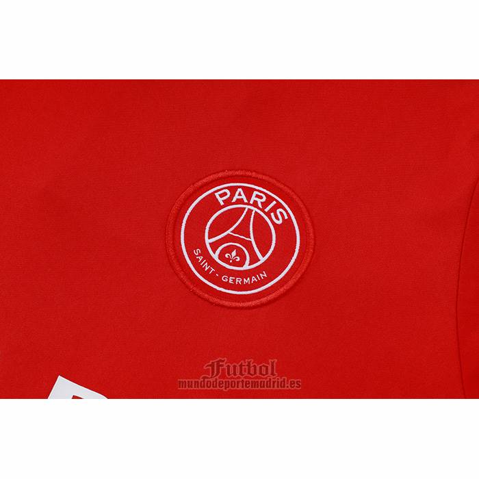 Chandal del Paris Saint-Germain Jordan Manga Corta 2024-2025 Rojo - Pantalon Corto